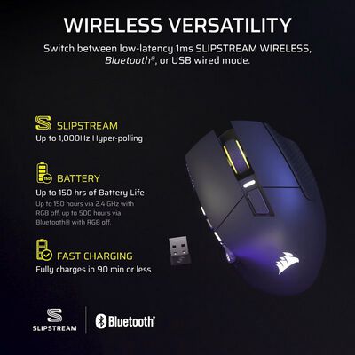 Corsair  SCIMITAR ELITE WIRELESS SE MMO CH-9314014-AP (ワイヤレス ゲーミングマウス ガンメタル) 