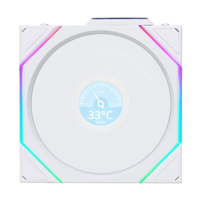 Lian-Li  UNI FAN TL 120 LCD WIRELESS WT 3Pack UF-TL120-LCD-WLS-3W (120mm ホワイト 3個パック) 