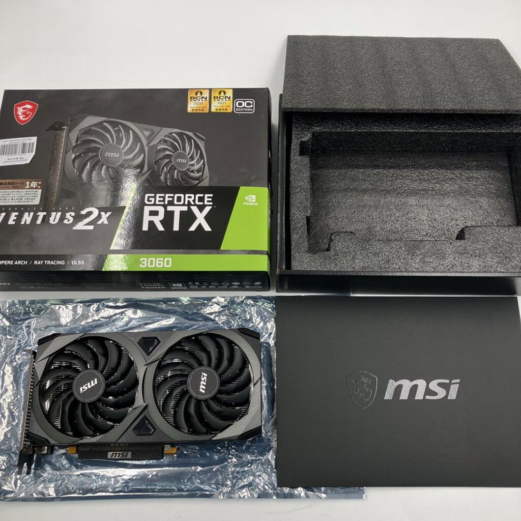 中古 MSI GeForce RTX 3060 VENTUS 2X 12G OC (RTX3060 12GB) 144777