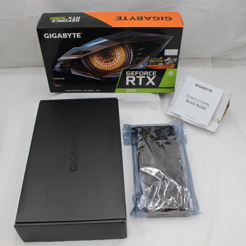 中古 GIGABYTE GV-N3080TURBO-10GD Rev1.0（RTX3080 10GB） 3480039789