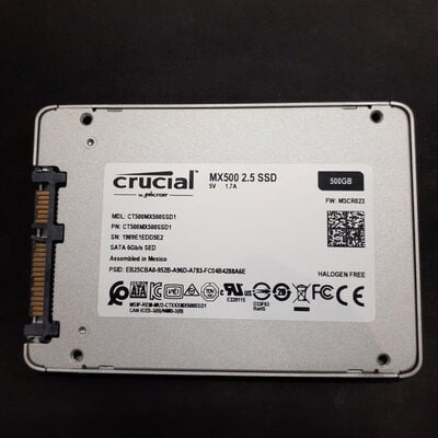 【鹿児島店】中古  Crucial CT500MX500SSD1 (SSD 2.5 500GB) 192219 