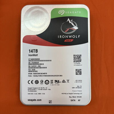 【なんば店】中古  Seagate ST14000VN0008（3.5インチ HDD 14TB SATA） 181351 