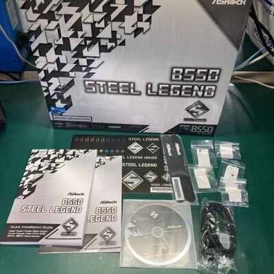 【千葉店】中古  ASRock B550 Steel Legend (B550 AM4 ATX DDR4) 142936 