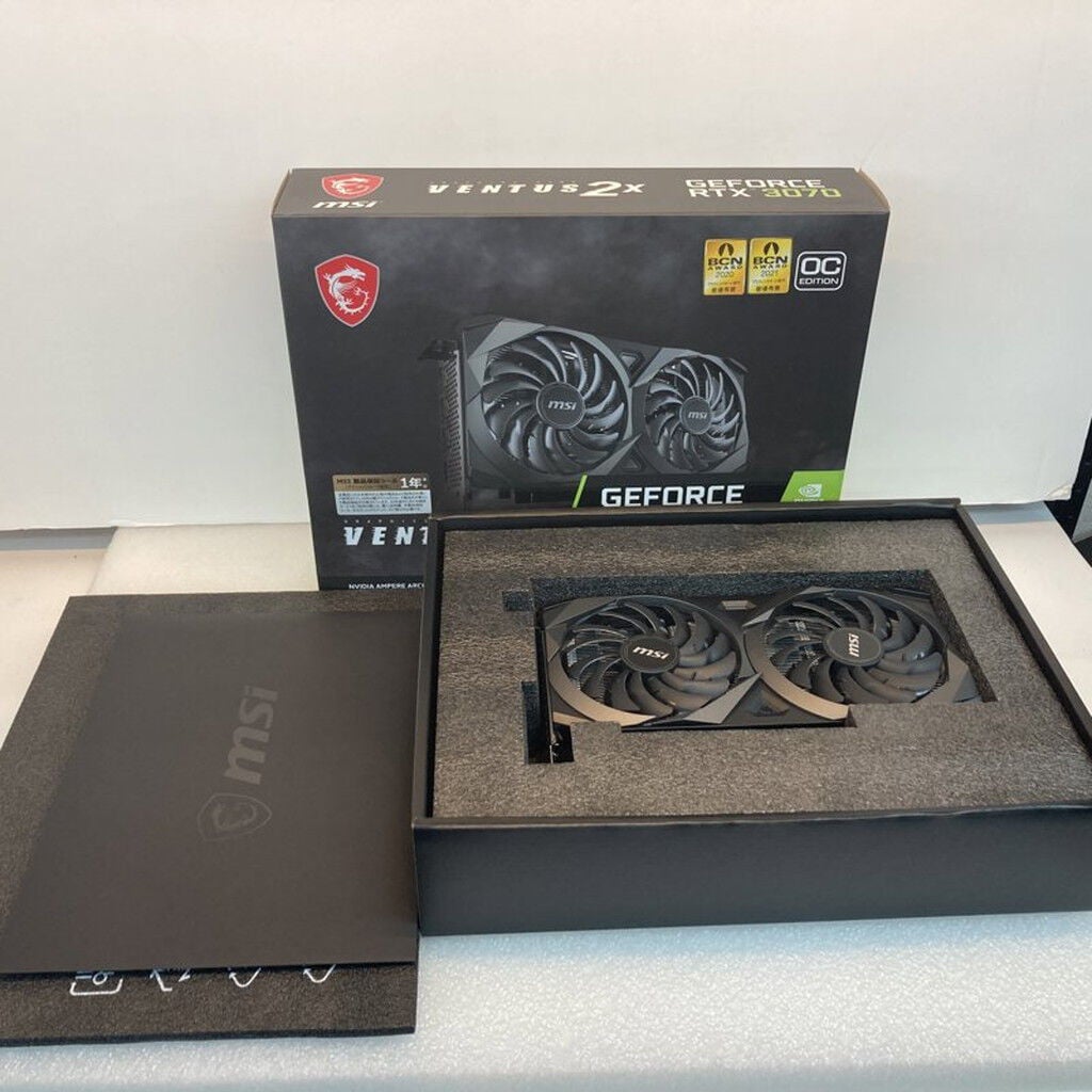 中古 【LHR版】MSI GeForce RTX 3070 VENTUS 2X 8G OC LHR (RTX3070
