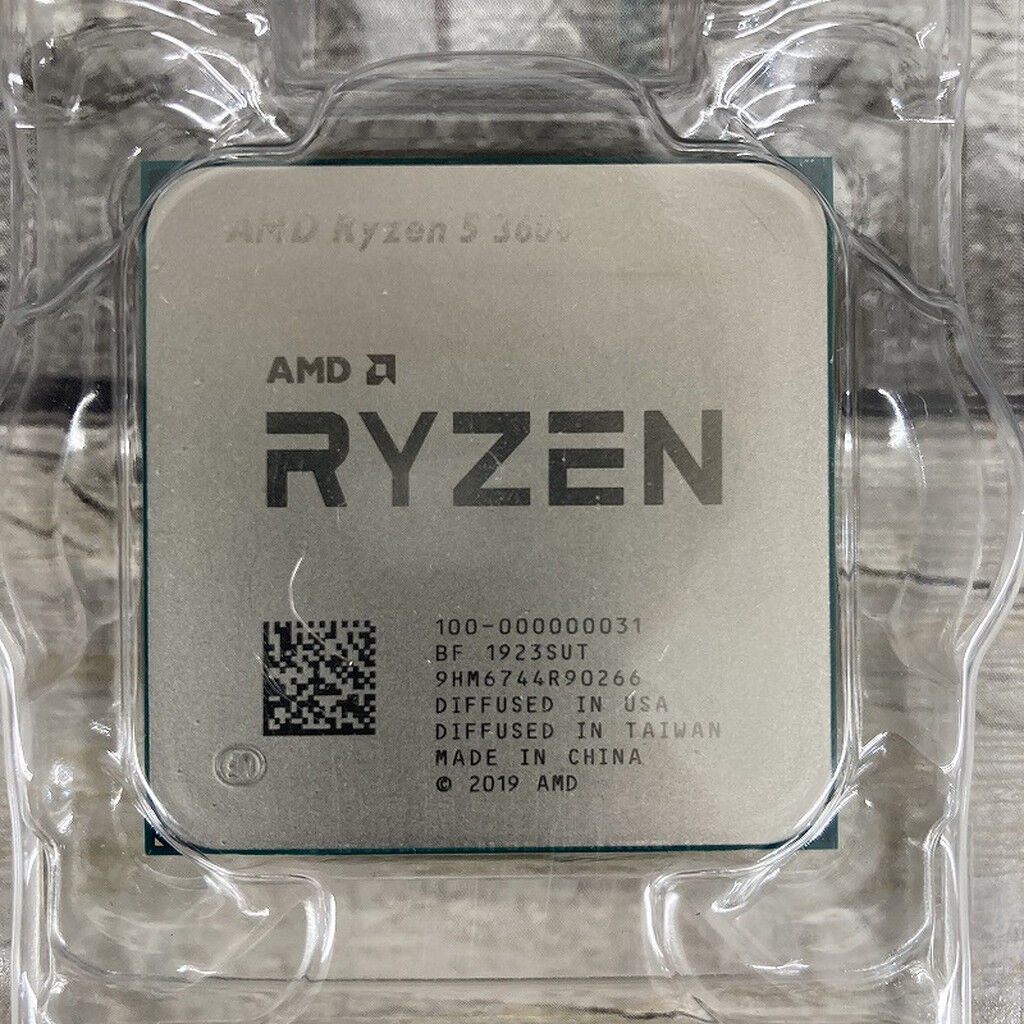 中古 AMD Ryzen 5 3600 (AM4/3.6/35M/C6/T12/65W) 140027 （379539