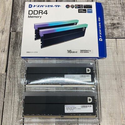 【広島店】中古  ﾄﾞｽﾊﾟﾗｾﾚｸﾄ D4D3200-16G2A1-RGB-BK(DDR4-3200 16GBx2) 3320005291 