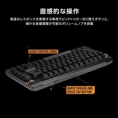 ASUS  TUF Gaming K4 Magnetic Black (R704 TUF K4 MAG/RD/US/PBT/BLK) 