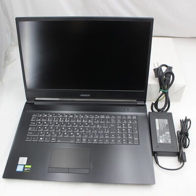 【通販センター】中古  GIGABYTE AORUS 7 NA(Intel Core i7 9750H/16GB DDR4 (PC4)/SSD256GB+HDD1TB/なし/NVIDIA GeForce GTX 1650 4GB/17.3/1920x1080/Wi-Fi/W11H64 MAR) 199699 
