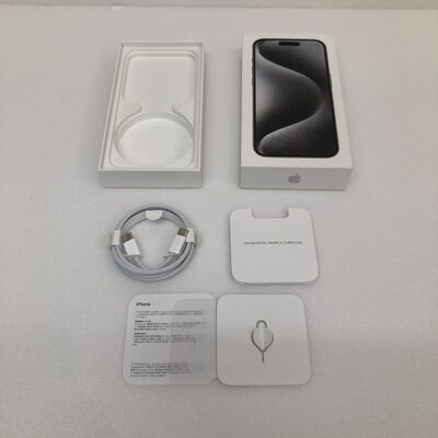 【津ラッツ店】中古  【国内版SIMフリー】Apple iPhone15 Pro 6.1インチ 128GB ホワイトチタニウム MTU83J/A 161190 