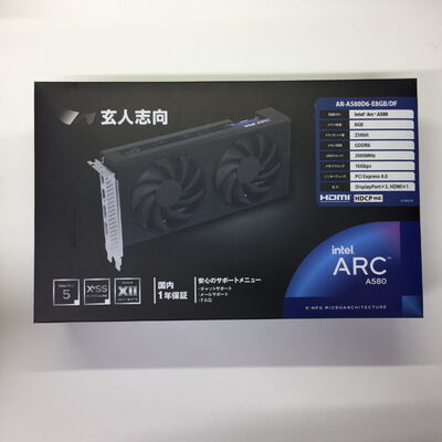 【千葉店】中古  玄人志向 AR-A580D6-E8GB/DF (Intel Arc A580 8G) 166360 