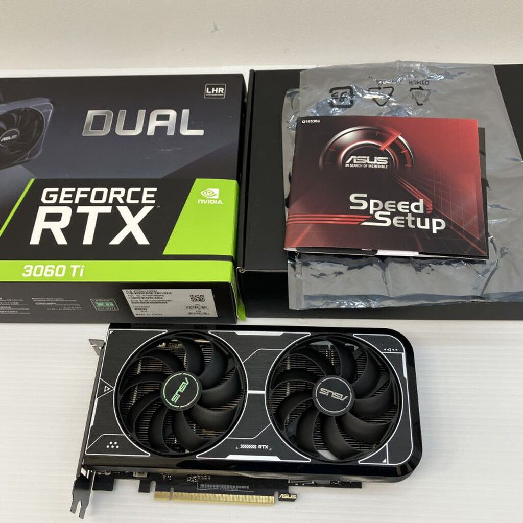 中古 ASUS DUAL-RTX3060TI-O8GD6X (RTX3060Ti 8G GDR6X) 175523