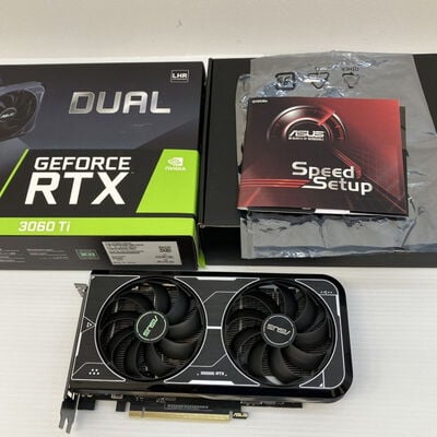 【徳島住吉店】中古  ASUS DUAL-RTX3060TI-O8GD6X (RTX3060Ti 8G GDR6X) 175523 