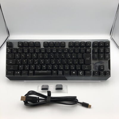 【甲府飯田店】中古  MSI VIGOR GK50 LOW PROFILE TKL (有線 ｹﾞｰﾐﾝｸﾞｷｰﾎﾞｰﾄﾞ) 4720002628 