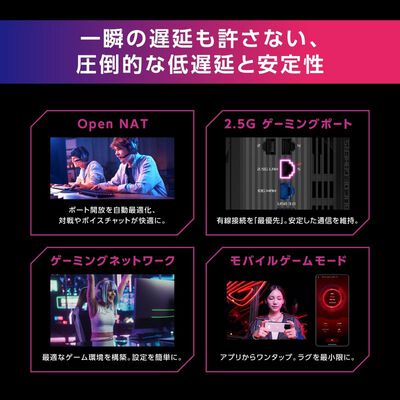 ASUS  ROG Strix GS-BE7200X (11be 無線LANルーター) 