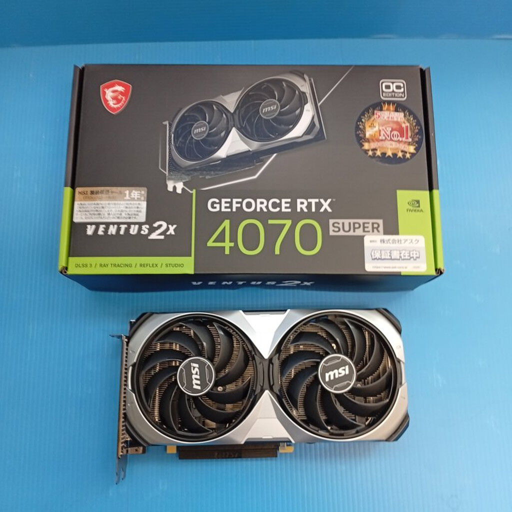 中古 MSI GeForce RTX 4070 SUPER 12G VENTUS 2X OC (RTX4070 SUPER