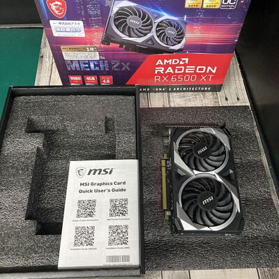 【広島店】中古  MSI Radeon RX6500XT MECH 2X 4G OC(RX6500XT 4GB) 3320004786 