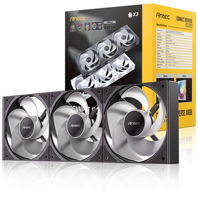 Antec  C120R ARGB_3PK (リバースファン 3個パック ブラック)