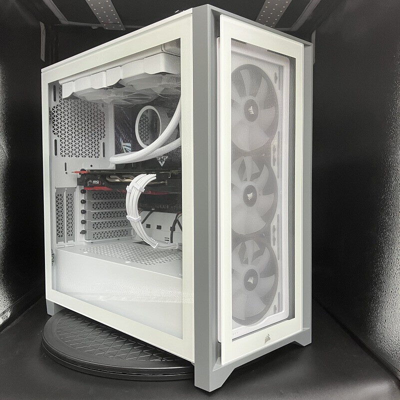 ドスパラ　自作　ゲーミングPC PC組立代行 白いNZXTを中心に構成したゲーミング特化PC ドスパラ