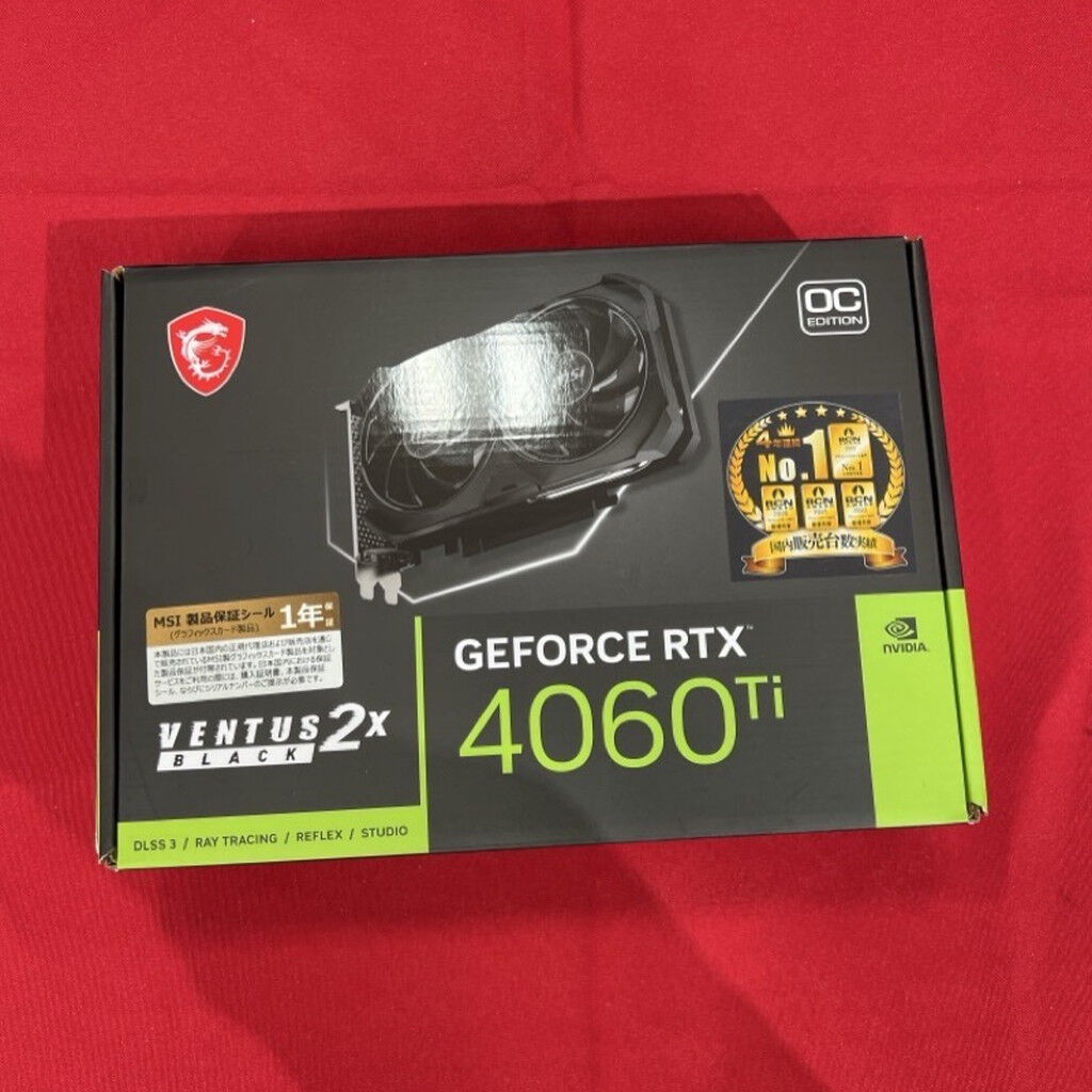 中古 MSI GeForce RTX 4060 Ti VENTUS 2X BLACK 8G OC?(RTX4060Ti 8GB