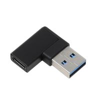 AINEX  U32AC-LFAD (USBアダプタ Aオス - Cメス 左L型 10Gbps) 