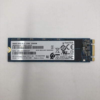 【福井日之出店】中古  SanDisk X600 256GB （M.2 SATA 2280） 5200000765 