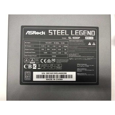 【郡山安積店】中古  ASRock SL-1000P (ATX 1000W 80+P CyP P) 4640002944 