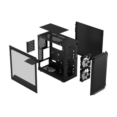 Fractal Design  Focus 2 RGB Black TG Clear Tint FD-C-FOC2A-03 (ATX ガラス ブラック) 