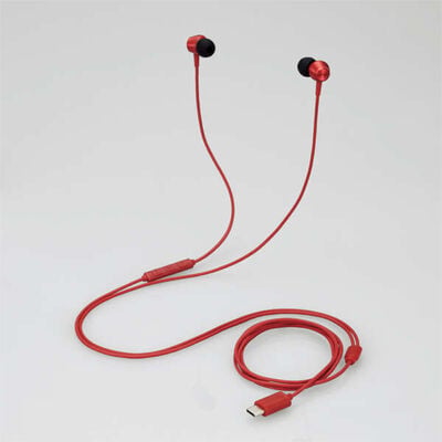 エレコム  EHP-DF11CMRD (デジタル式USB Type-C(TM)ヘッドホン レッド) 