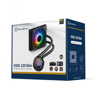 SilverStone  VIDA 120 SLIM SST-VD120-SLIM (120mm ARGB ブラック) 