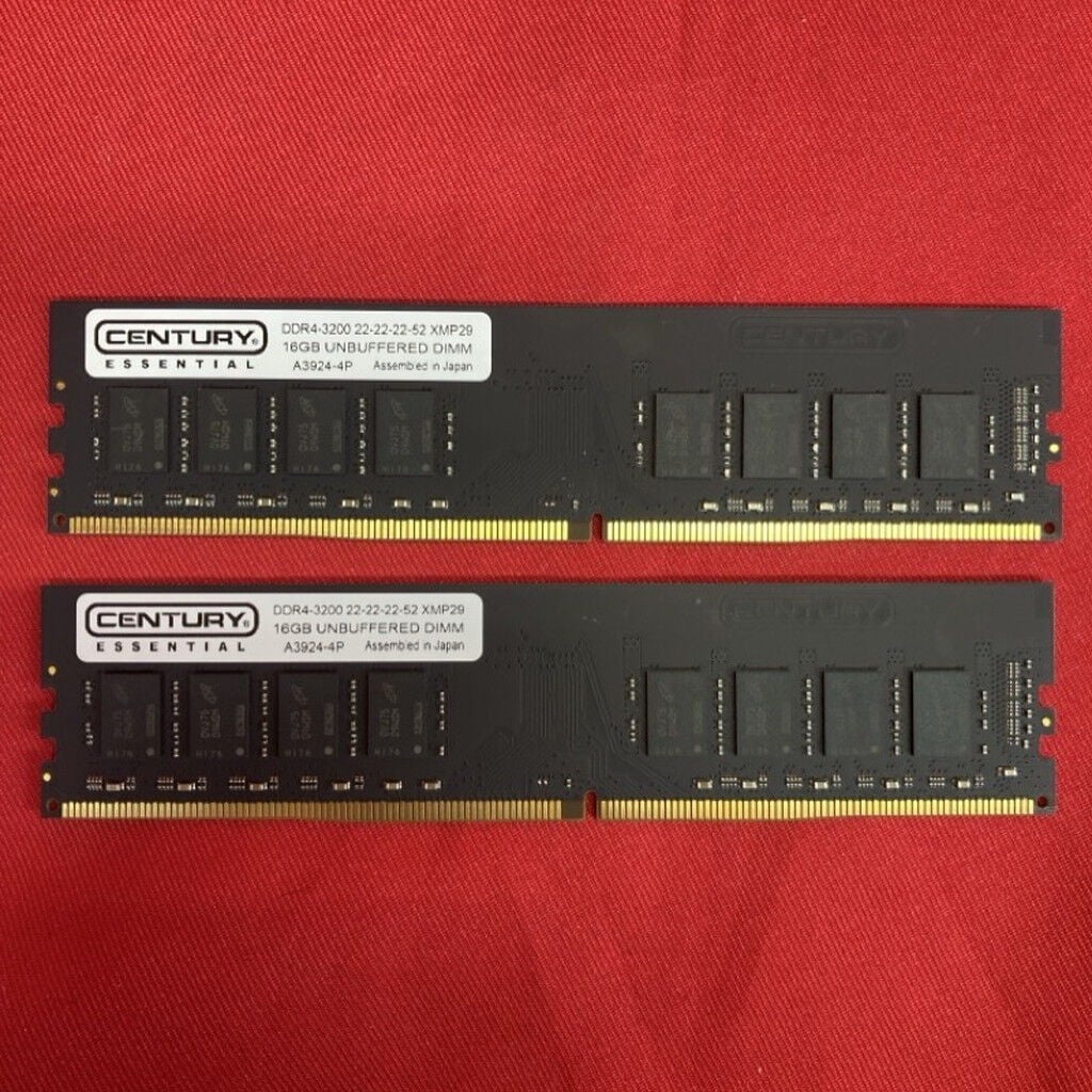 中古 16GB 2枚組(合計32GB) PC4-25600/DDR4-3200 デスクトップ用
