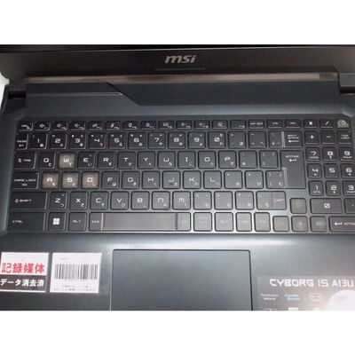 【前橋ｲﾝﾀｰｱｶﾏﾙ店】中古  MSI Cyborg 15 A13UCK(i7-13620H/16GB/SSD512GB/RTX3050/W11H) 4540001852 