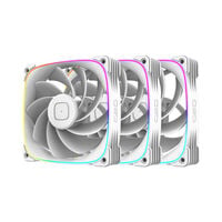 Geometric Future  Squama 3003-12 Reverse White 3pack GF-SQ-3003RW-12-3P (120mm ARGB ホワイト リバースファン 3個パック) 