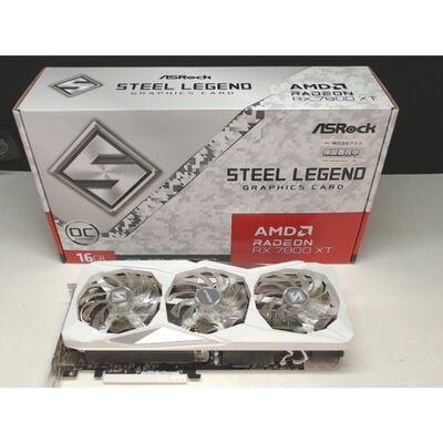 【前橋ｲﾝﾀｰｱｶﾏﾙ店】中古  ASRock RX7800XT SL 16GO RX7800XT Steel Legend OC (RX7800XT 16GB) 162734 