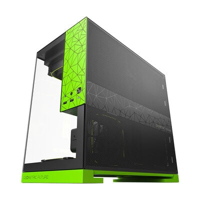Geometric Future  MODEL 3 with 5FAN GF-M3-GR PLUS (MicroATX ガラス グリーン／ブラック) 