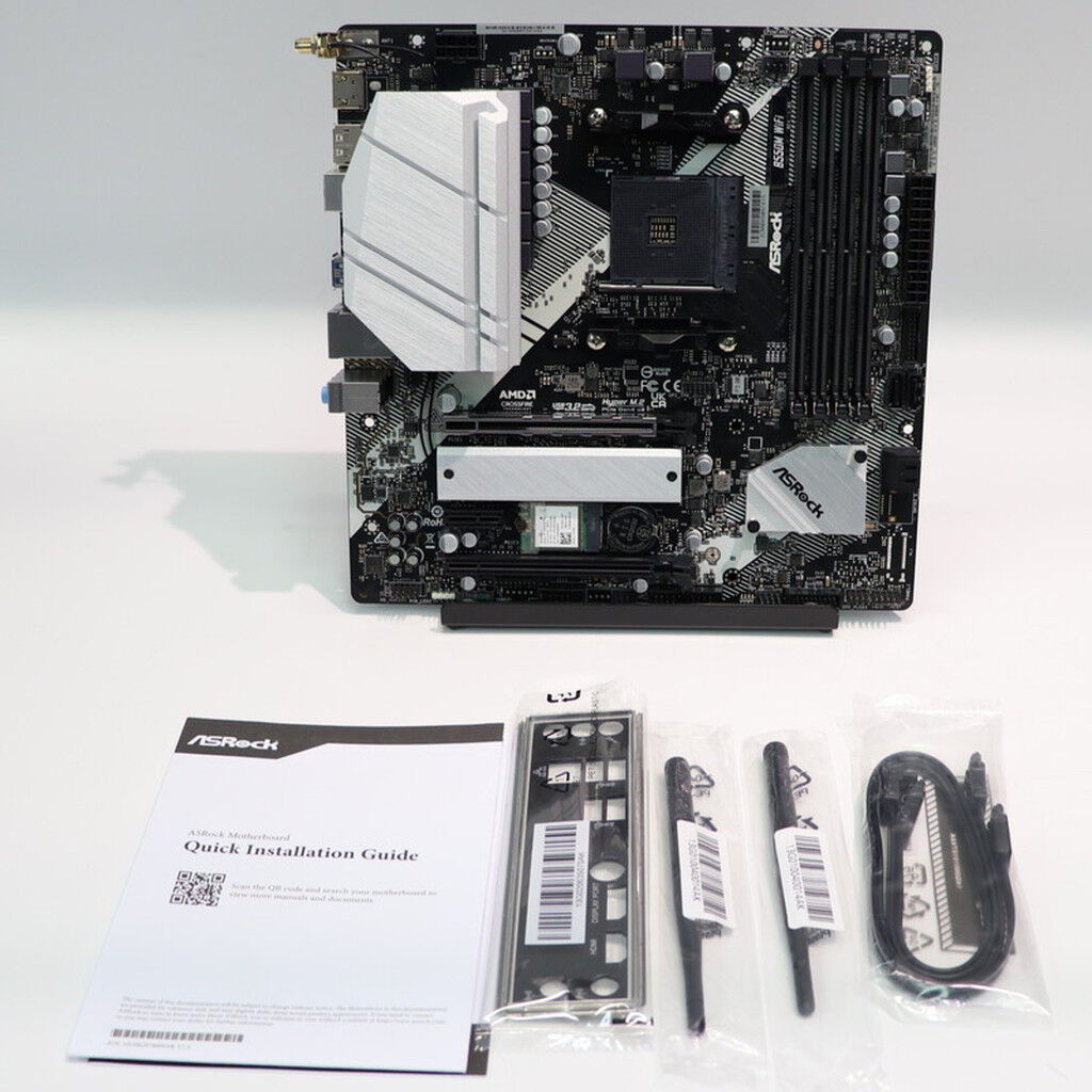 中古 ASRock B550M WiFi (B550 AM4 mATX DDR4) 3210015864 （375277
