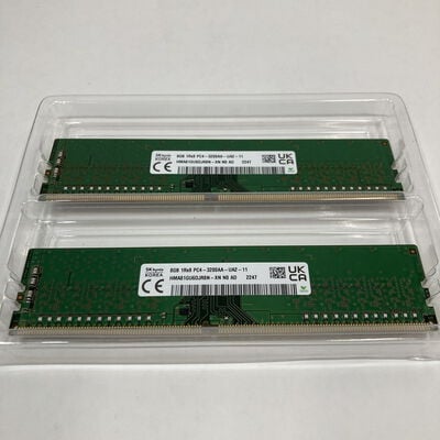 【神戸・三宮店】中古  8GB 2枚組(合計16GB) PC4-25600/DDR4-3200 デスクトップ用 190923 