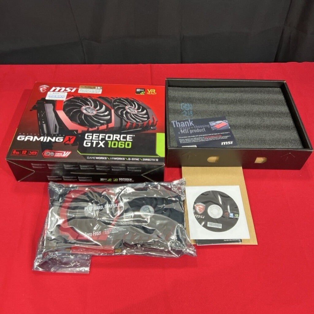 中古 MSI GeForce GTX 1060 GAMING X 6G(GTX1060 6G GDR5) 132000