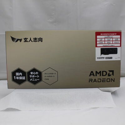 【通販センター】中古  玄人志向 RD-RX9070-E16GB/TP (RX9070 16G) 176964 