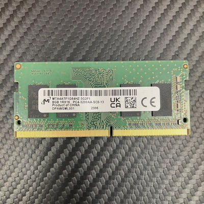 【富士青葉店】中古  Micron MTA4ATF1G64HZ-3G2F1(PC4-25600 8GB ノート用DDR4-3200) 5070002255 
