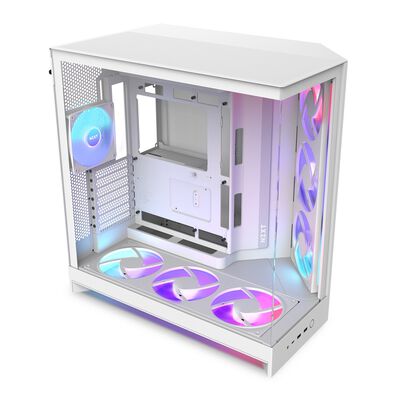 NZXT  H9 FLOW RGB+ CM-H92FW-P1 (E-ATX ガラス ホワイト) 