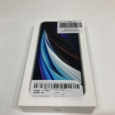 【神戸・三宮店】中古  【au】Apple iPhoneSE 4.7インチ (第2世代/2020) 64GB (ホワイト) MHGQ3J/A 新パッケージ版 146172 