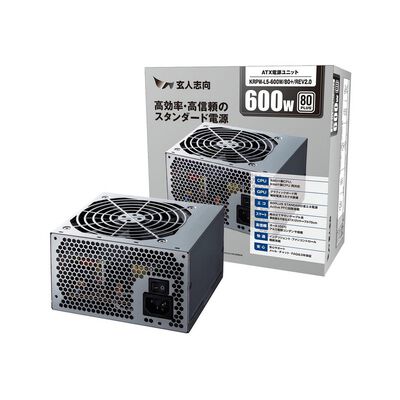 玄人志向  KRPW-L5-600W/80+/REV2.0 (600W) 