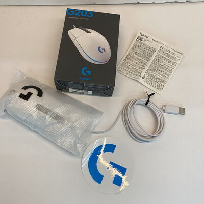 【京都店】中古  Logicool G203-WH (有線 ｹﾞｰﾐﾝｸﾞﾏｳｽ) 3180006765 