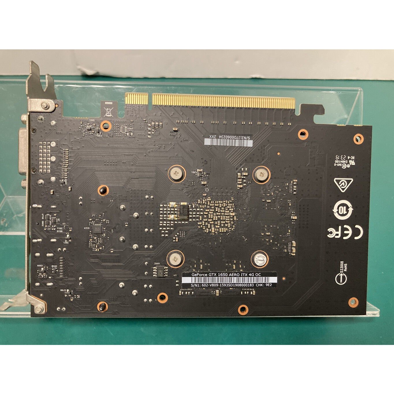 中古 MSI GeForce GTX 1650 AERO ITX 4G OC（GTX1650 4GB） 3480037288