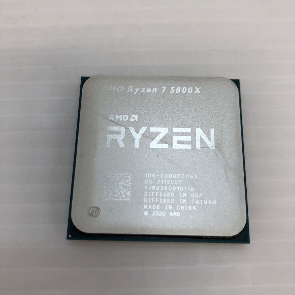 中古 AMD Ryzen 7 5800X (AM4/3.8/36M/C8/T16/105W) 143915 （387397