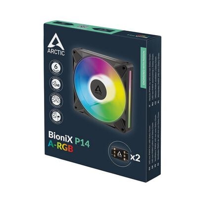 ARCTIC  BioniX P14 A-RGB ACFAN00339A (140mm ARGB ブラック) 