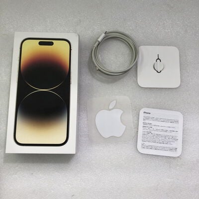 【甲府飯田店】中古  【国内版SIMフリー】Apple iPhone14 Pro 6.1インチ 256GB (ゴールド) MQ173J/A 155020 