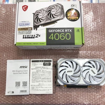 【宮崎恒久店】中古  MSI GeForce RTX 4060 VENTUS 2X WHITE 8G OC 5160000677 