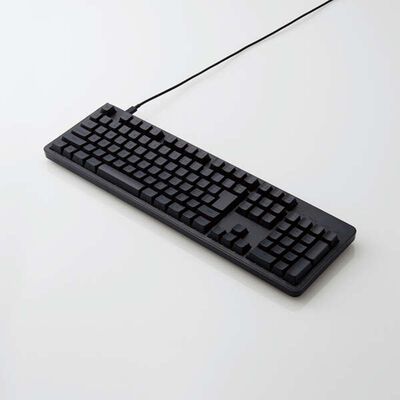 エレコム  TK-MC50UKTBK (有線メカニカルフルキーボード ブラック) 