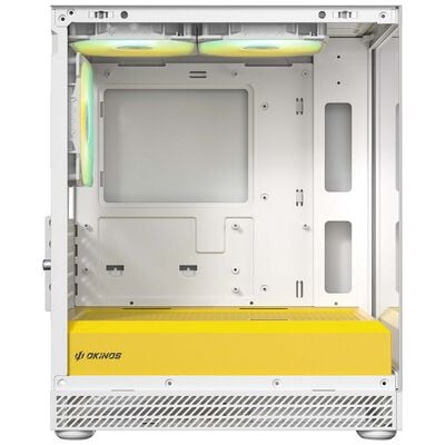Okinos  Aqua UNO Yolk (MicroATX ガラス ホワイトイエロー) 